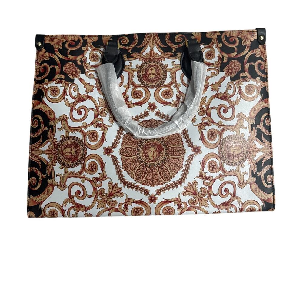 Women's Artistry Classy Beautiful Brown Spice Tote Bag‎ with Long Shoulder Strap